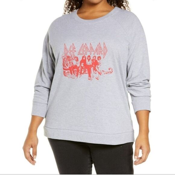 NWT Treasure & Bond Def Leppard Sweatshirt - Picture 5 of 6